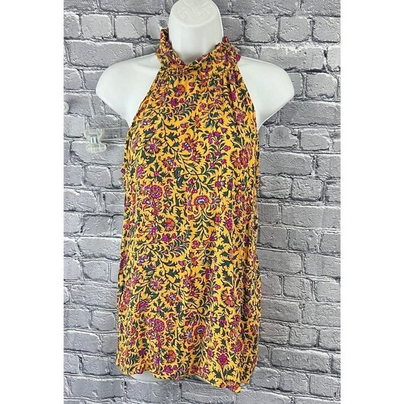 Cynthia Rowley Tunic High Neck Sleeveless Floral Size XS - Picture 1 of 7